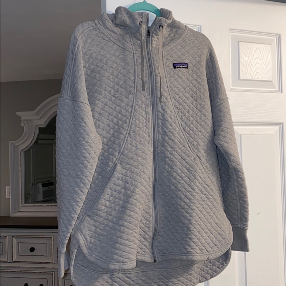 Quilted Patagonia Zip Up Hoodie